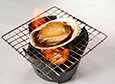 Grilled live abalone