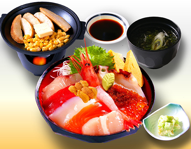 Yanshhu Bowl Meal with Sea Urchin on top